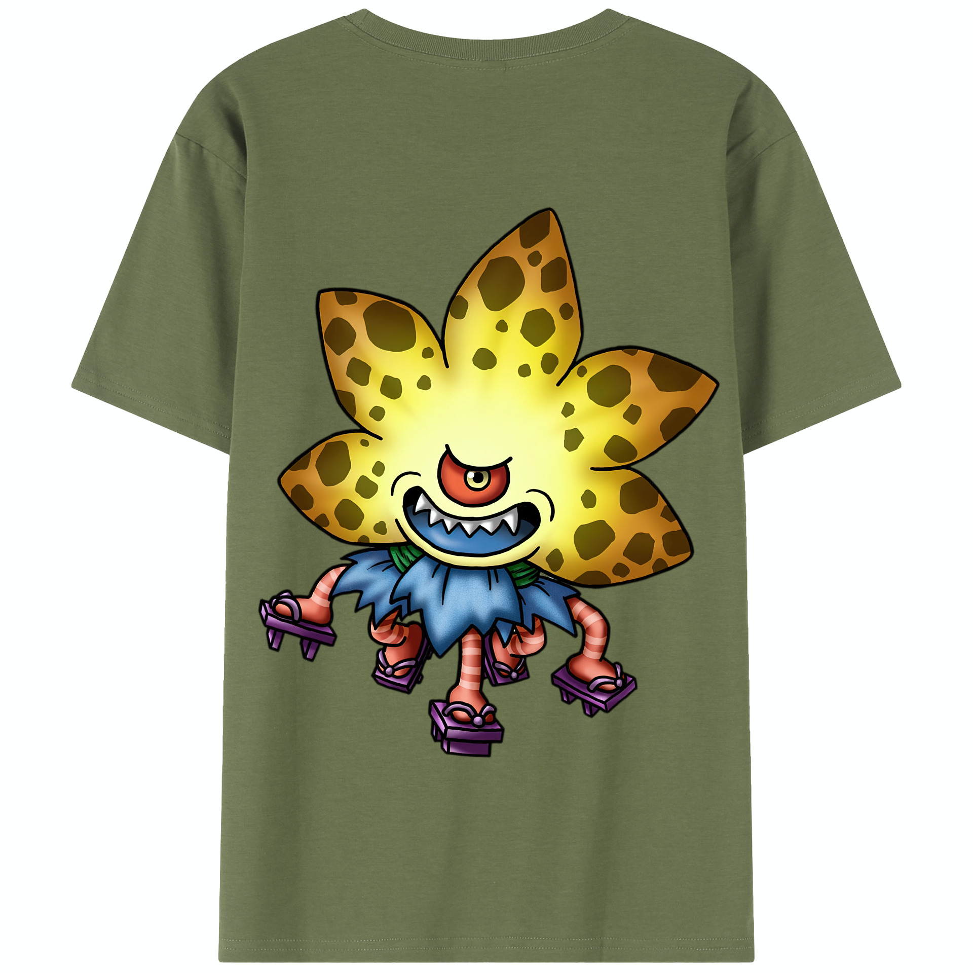 （画像用） ドラゴンクエスト Doragon Kuesuto Dragon Quest 綿100％半袖Tシャツ（背面プリント）